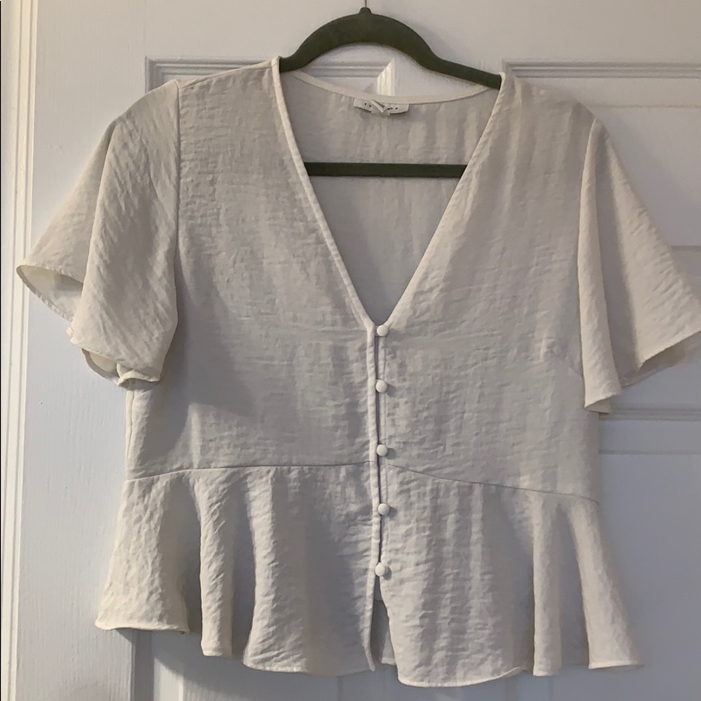 Topshop peplum blouse